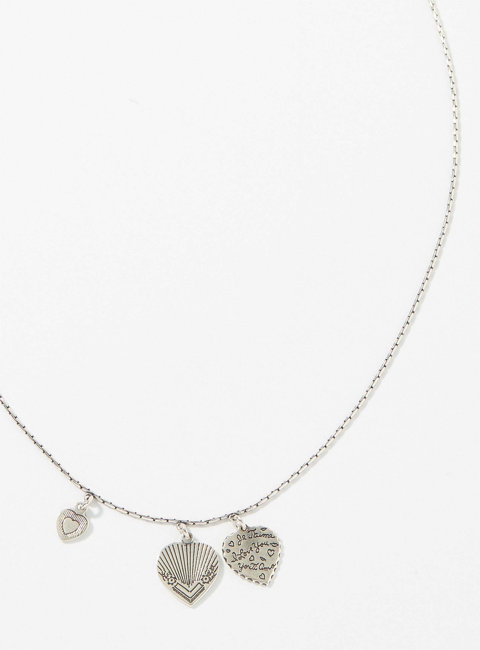 Gas Bijoux - Women's Silver heart chain