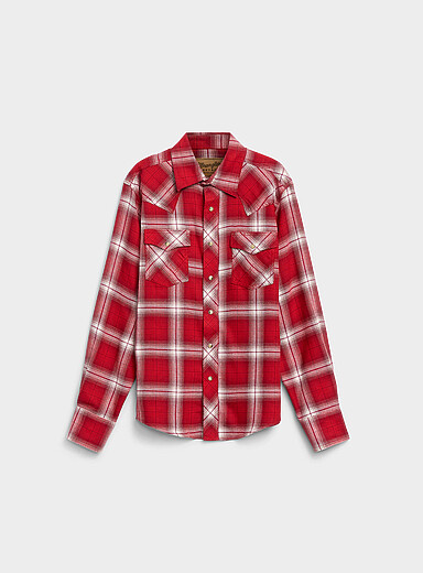 La chemise flanelle carreaux rouges