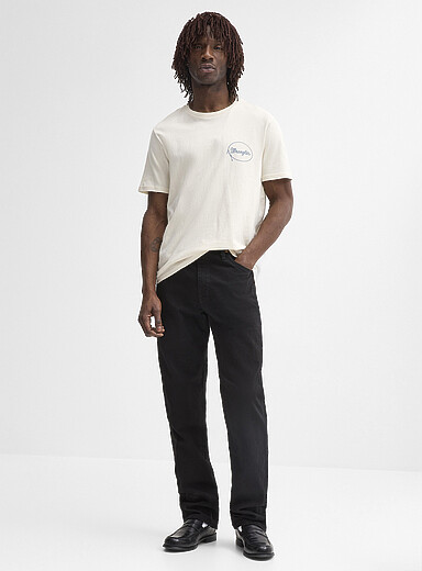 Jean Wrangler Homme Noir - Taille W36 L29, Coupe Straight Regular - Denim 100% Coton, Occasion En Très Bon état