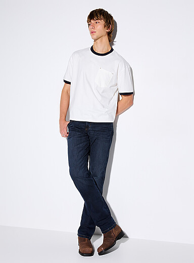 Retro indigo jean <b>Straight, slim fit</b>