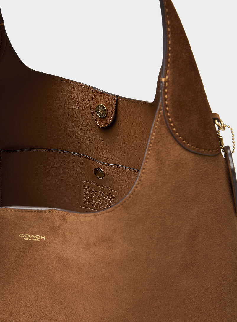 Brooklyn caramel suede hobo bag | Coach | | Simons