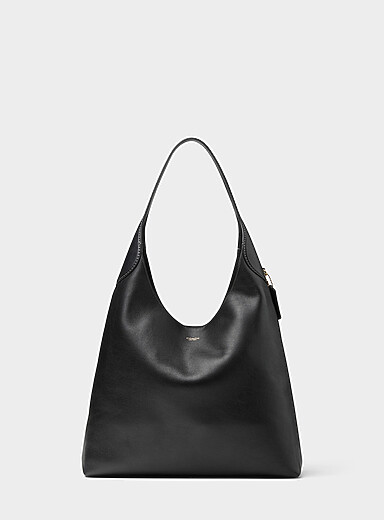Le sac besace cuir Brooklyn noir