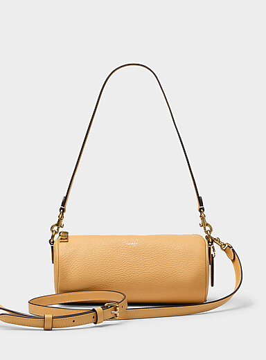 Le petit sac cylindrique cuir lisse
