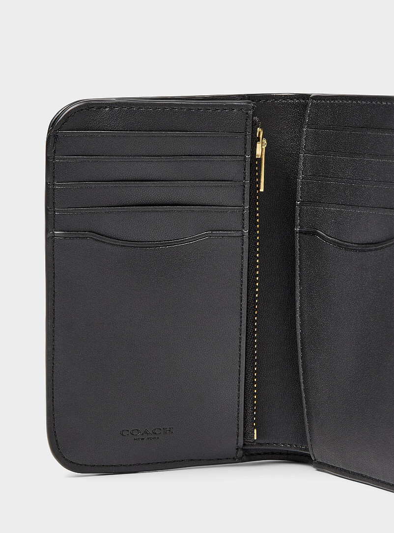 Tabby golden logo bi-fold small wallet | Coach | Shop Women's