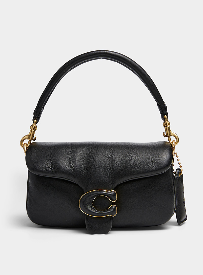 Coach Black Tabby padded leather minaudière for women