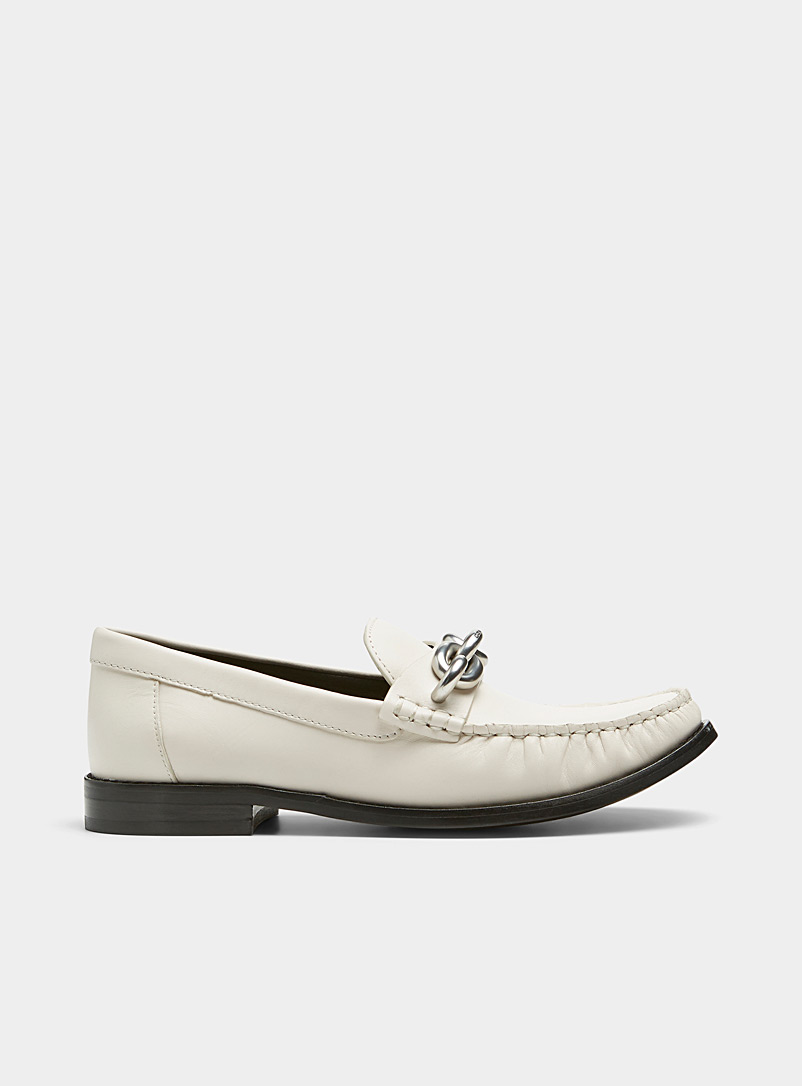 Coach Ivory White Jess chunky chain loafers Women for women
