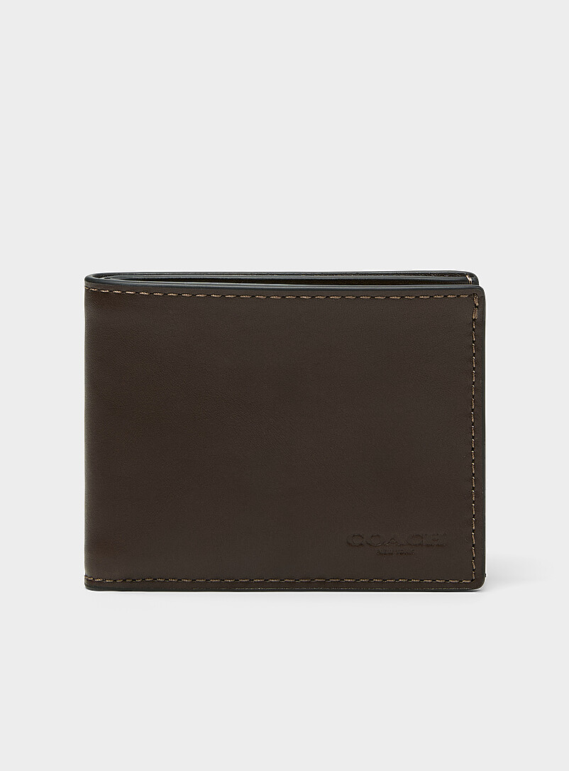 Embossed logo thin wallet | Coach | Mens Wallets & Card Holders