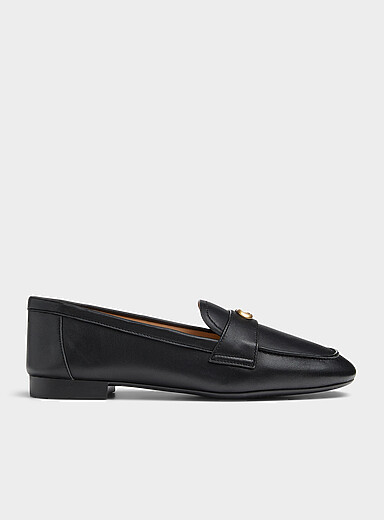 Coach Black Sculpted C leather loafers Women for women