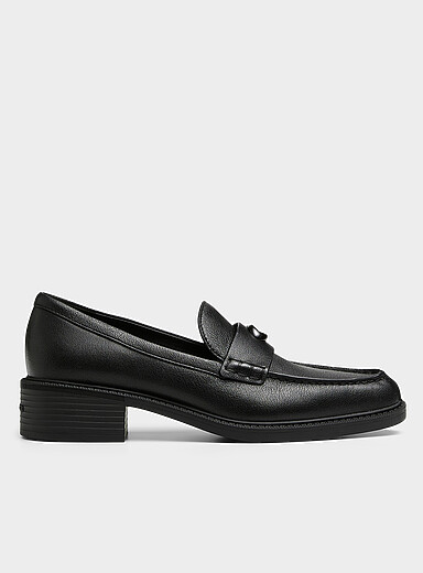 Coach: Le fl&acirc;neur cuir pointue &agrave; talon  Femme Noir pour femme