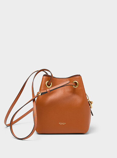 Jade leather bucket bag