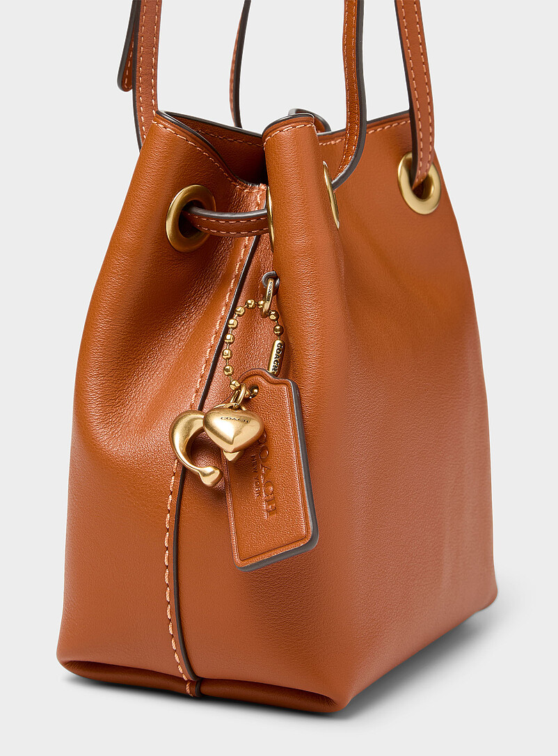 Coach: Le sac seau cuir Jade Brun pour femme