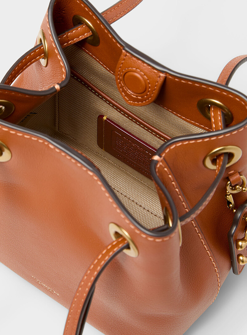 Jade leather bucket bag | Coach | Shop Women's Crossbody Bags