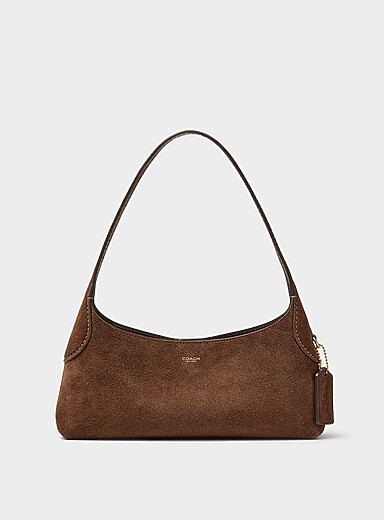 Brooklyn 26 suede shoulder bag