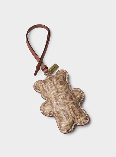 Signature design bear charm key chain