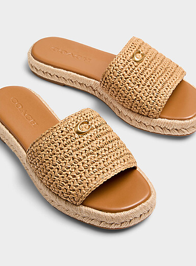 La sandale espadrille en raphia Holly Femme