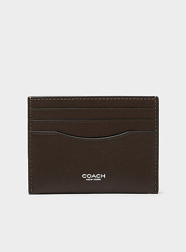 Le porte-cartes minimaliste cuir lisse