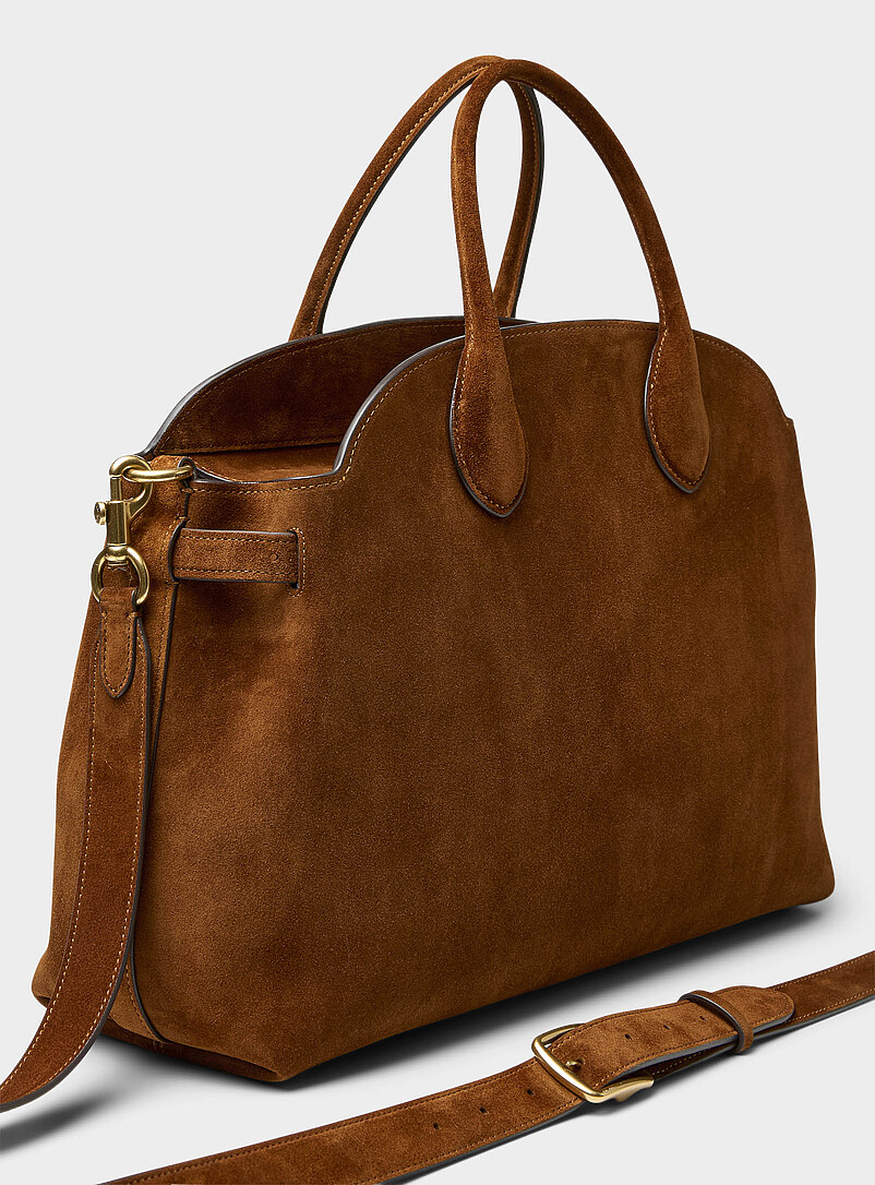 Empire caramel suede tote bag product image 2