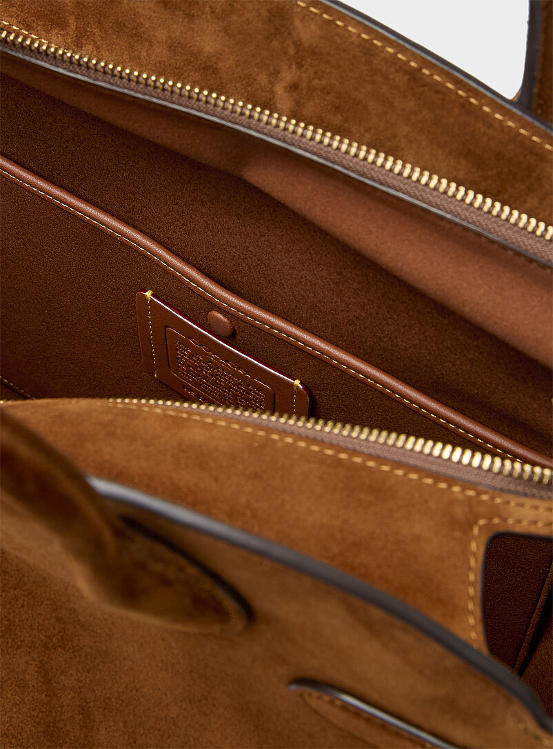 Empire caramel suede tote bag product image 3