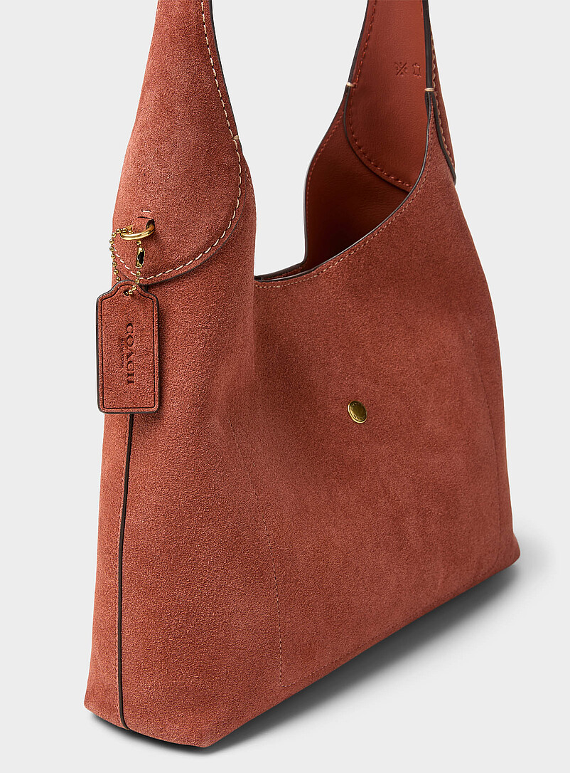Brooklyn rust brown suede hobo bag product image 2