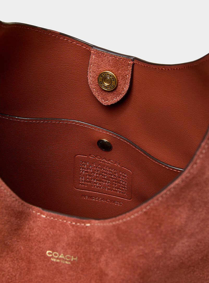 Brooklyn rust brown suede hobo bag product image 3