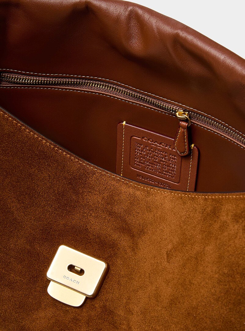 Chelsea caramel suede shoulder bag product image 3