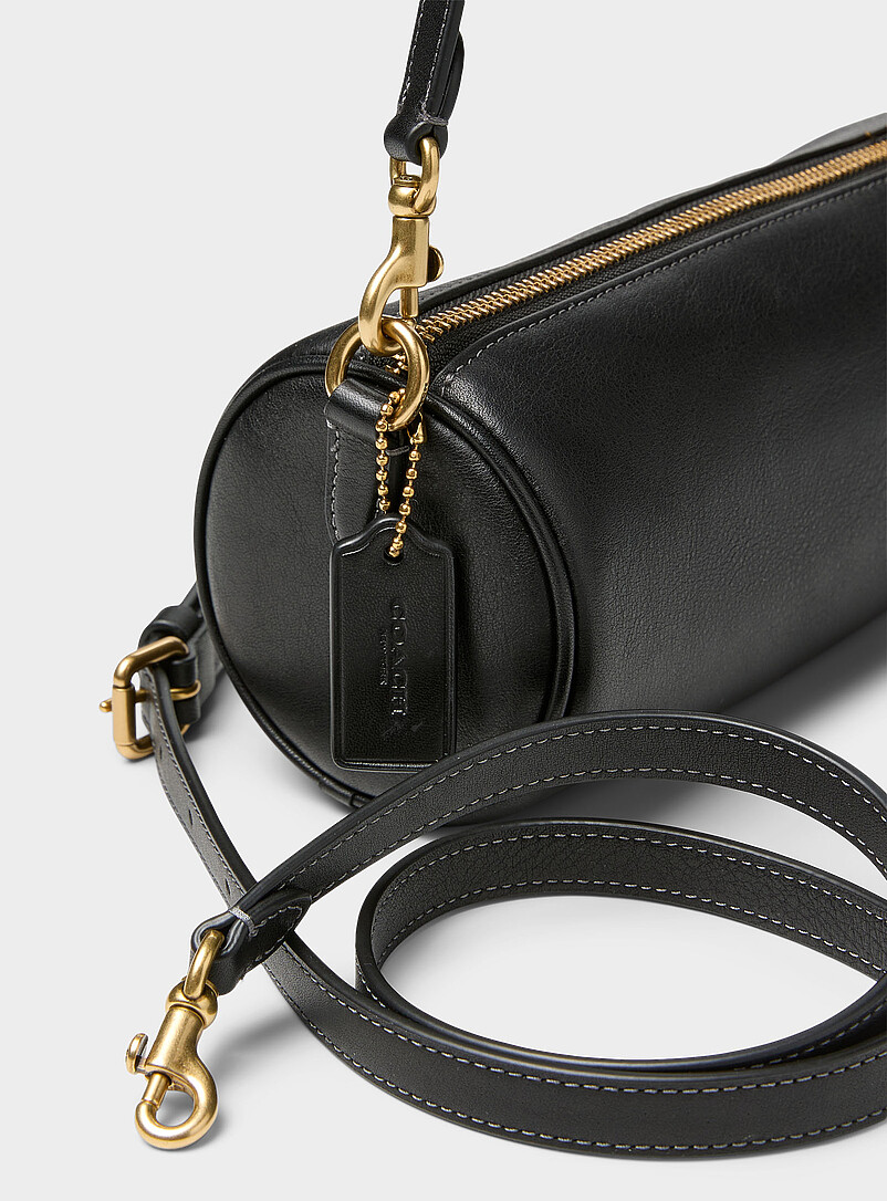 Small smooth leather cylinder bag product image 2