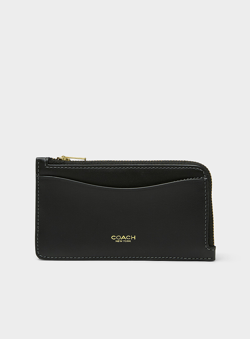 New York minimalist leather card holder product image (primary)