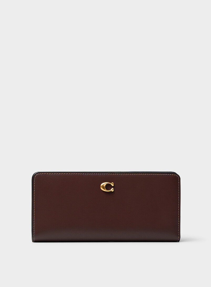 Leather thin wallet product image (primary)