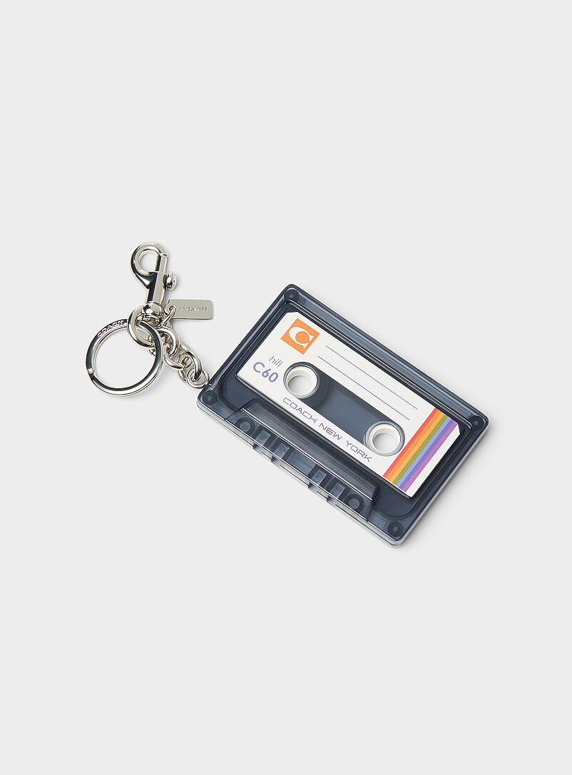 Vintage Cassette Charm Keychain