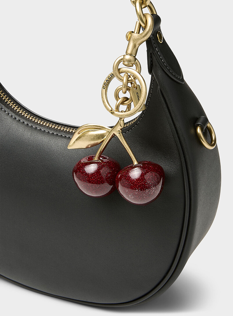 Cherries charm keychain product image (primary)