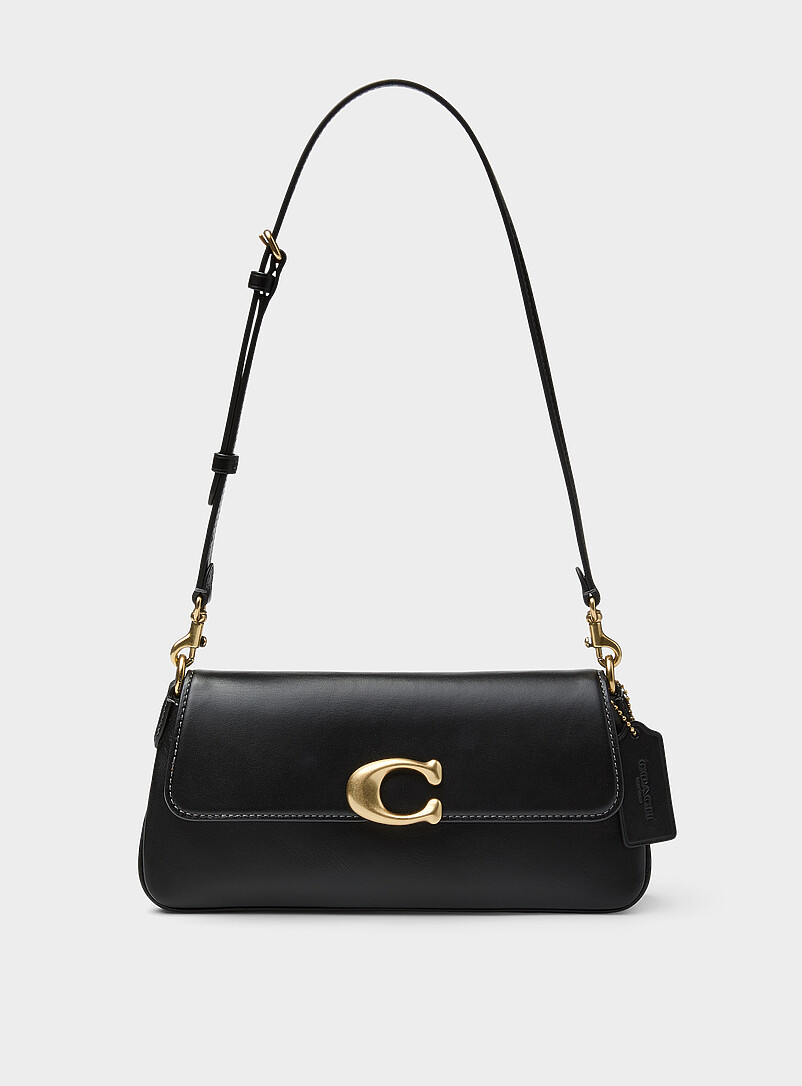 Jet leather shoulder bag product image (primary)