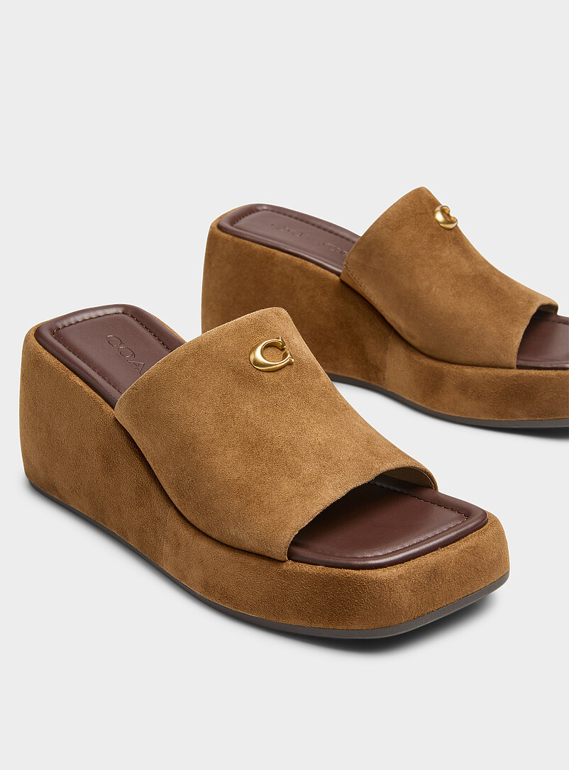 Marie suede platform sandals product image (primary)