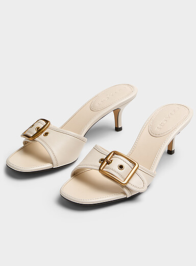 Marie golden buckle leather sandals Women