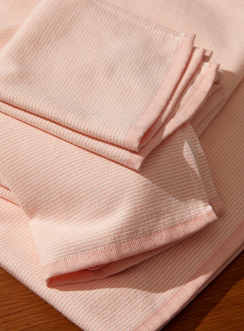 Simons Maison: Les serviettes rayures minimalistes Gris pâle