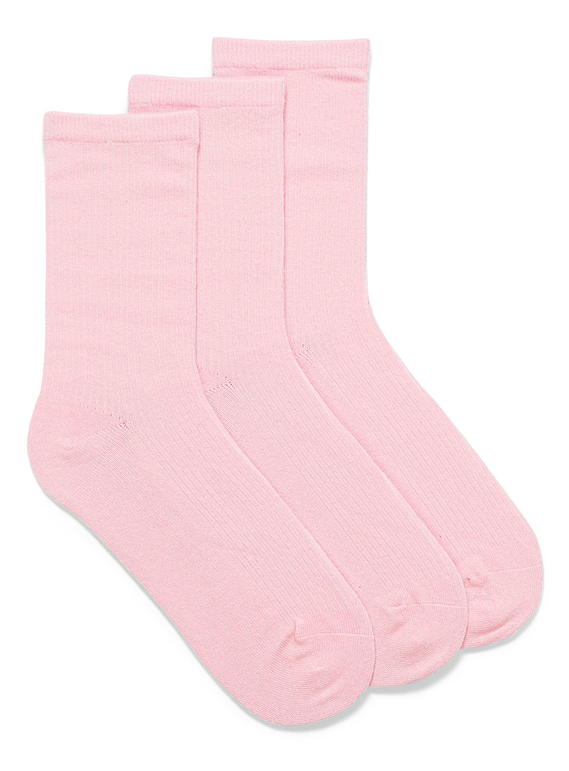 Simons Lilacs Ultra-soft ribbed socks Set of 3 for women
