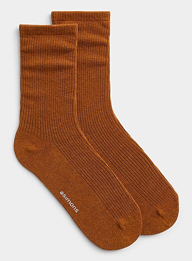Simons Mint/Pistachio Green Finely ribbed socks for women