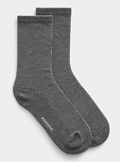 Simons Mint/Pistachio Green Finely ribbed socks for women