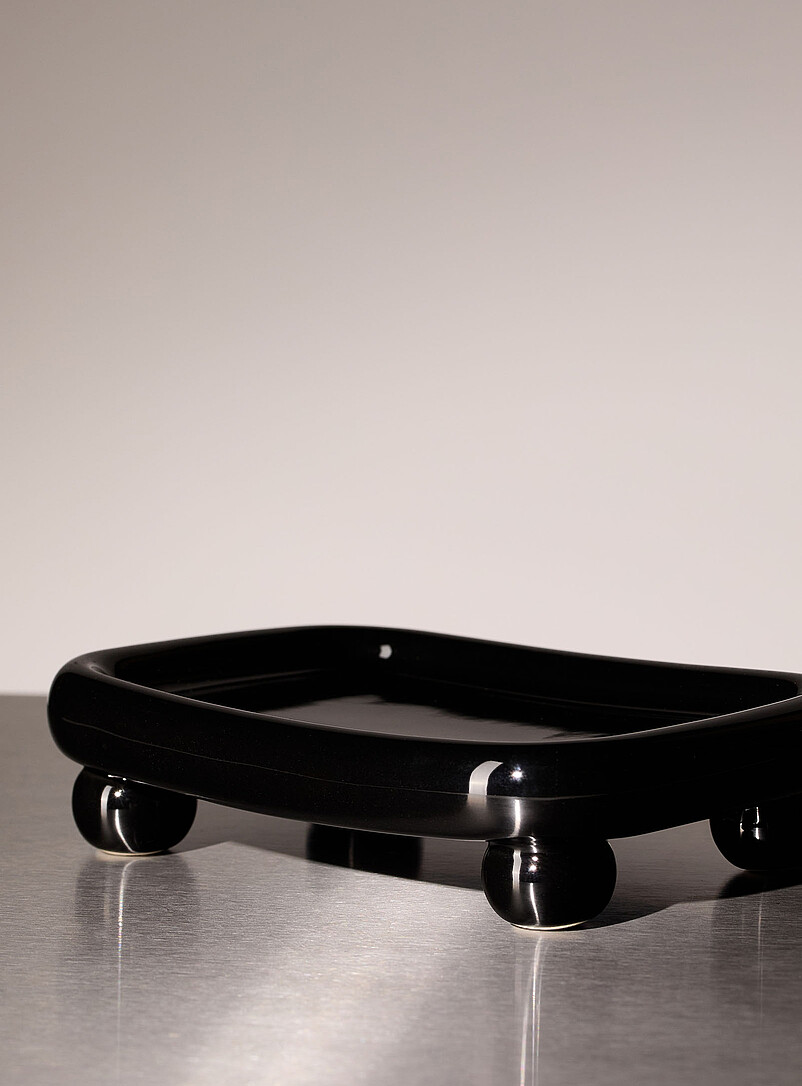 Black legs small rectangular tray product image 2
