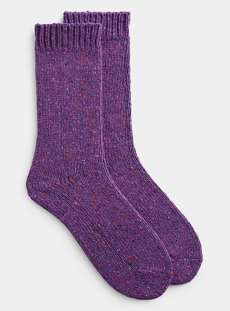 Le 31 Crimson Flecked socks for men