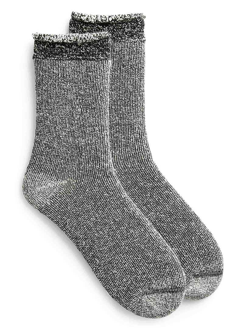 Le 31 Black Colourful heritage wool socks for men