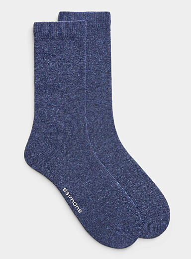 La chaussette m&eacute;lange de laine mouchet&eacute;e