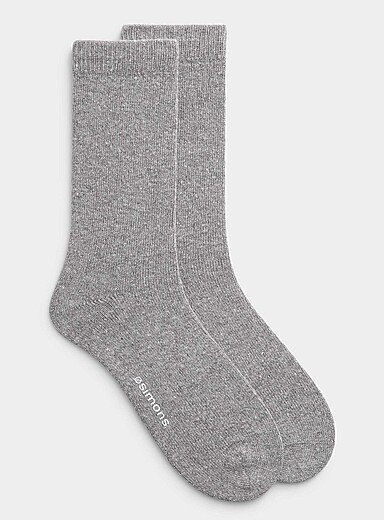 La chaussette m&eacute;lange de laine mouchet&eacute;e