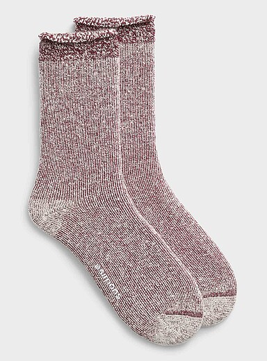 La chaussette tricot &eacute;pais chin&eacute;
