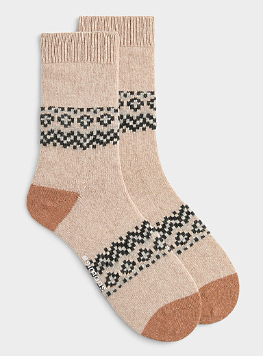 Fair Isle wool socks
