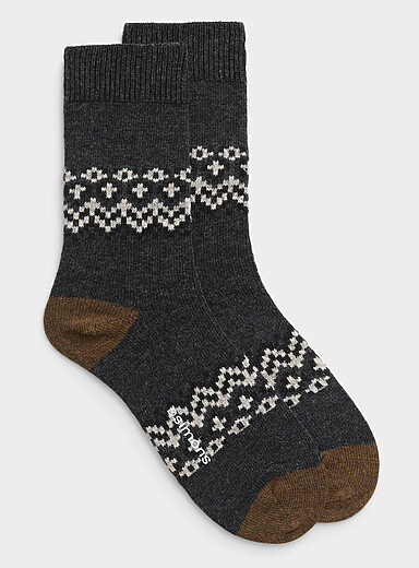 La chaussette laine Fair Isle