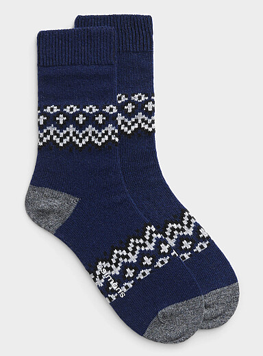La chaussette laine Fair Isle