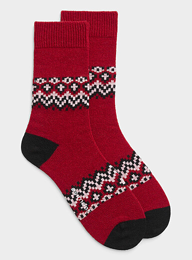 Fair Isle wool socks