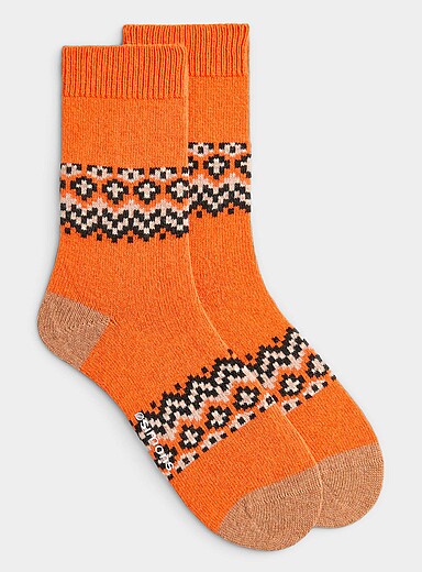 Fair Isle wool socks