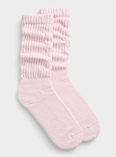 Ribbed slouchy socks Made in Portugal