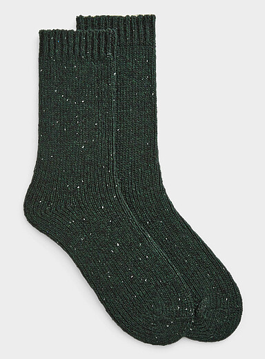 Flecked recycled wool-blend socks product image 2